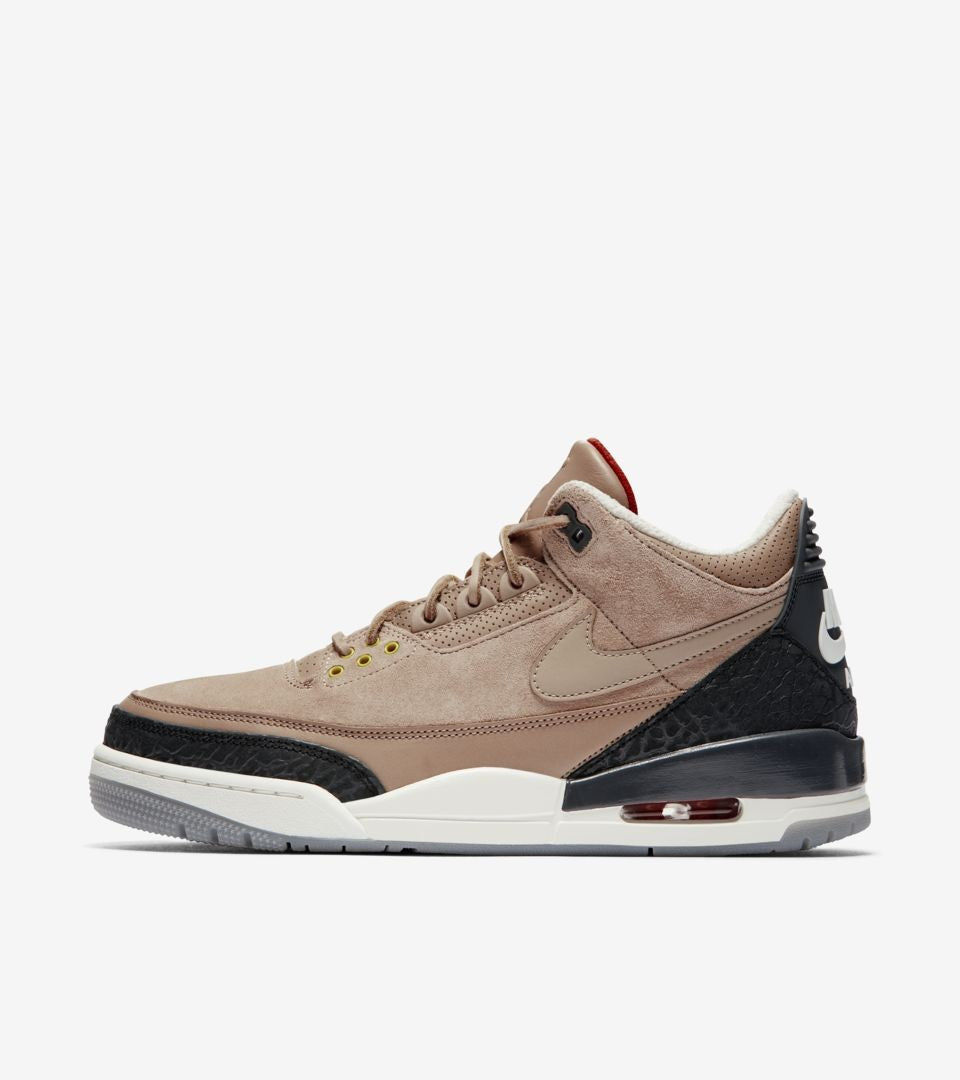 Air Jordan 3 JTH Bio Beige Suede Sneakers - Basketball Legend