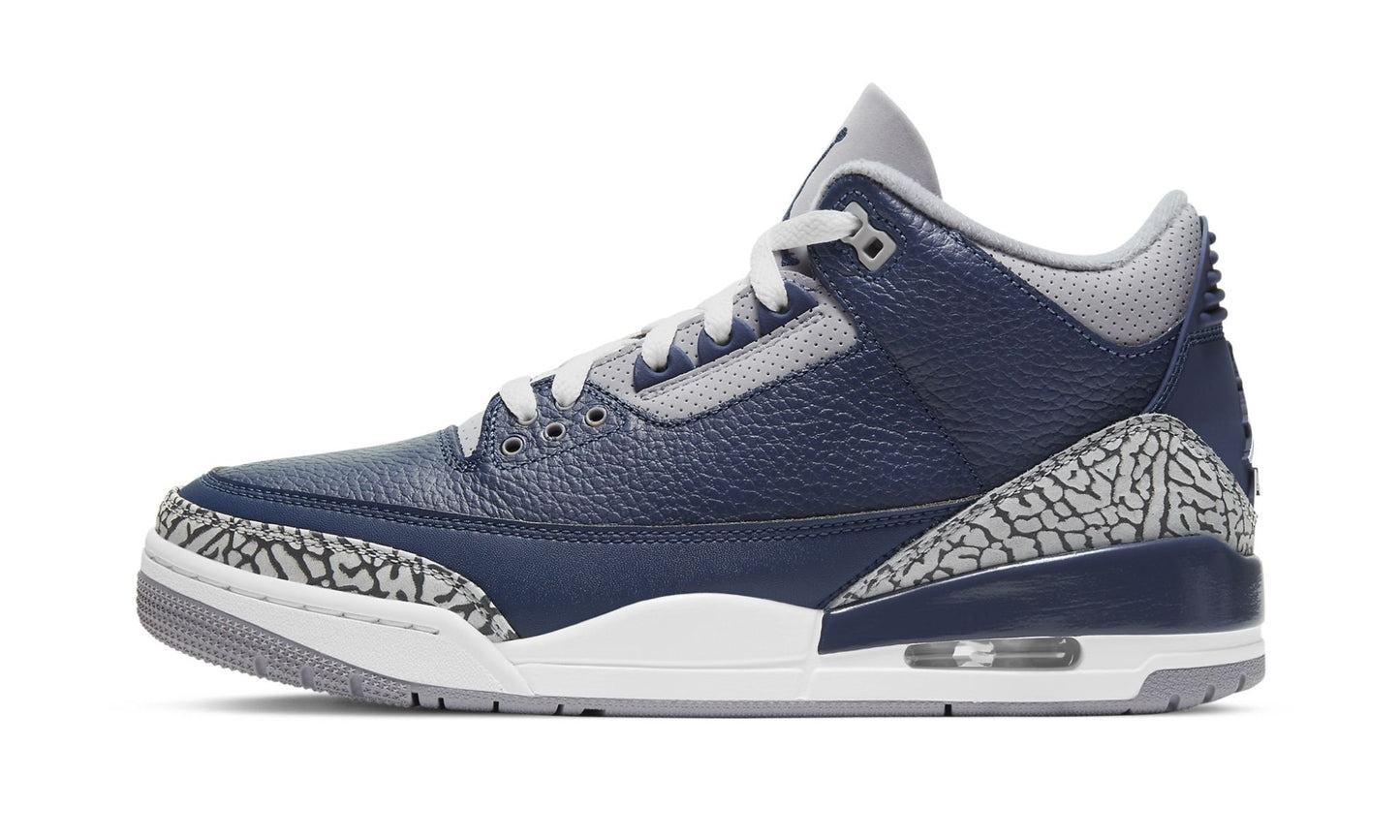 Air Jordan 3 Retro Georgetown Sneakers - Collaboration Release