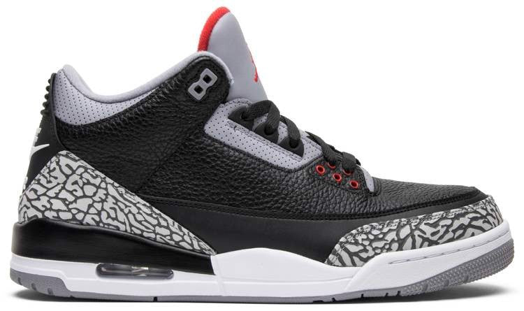 Air Jordan 3 Retro High OG Black Cement 854262 Sneakers - Court Classic