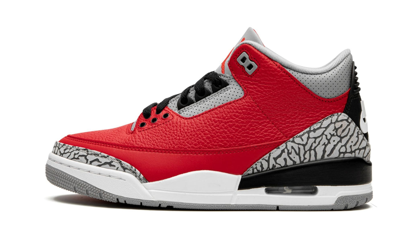 Air Jordan 3 Retro Red Cement/Unite Sneakers - Court Icon