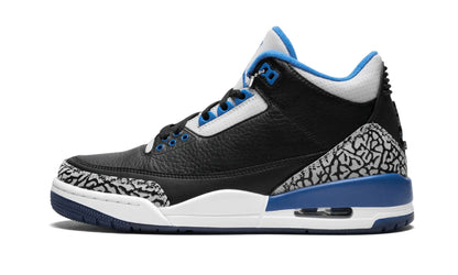 Air Jordan 3 Retro Sport Blue Sneakers - Signature Series