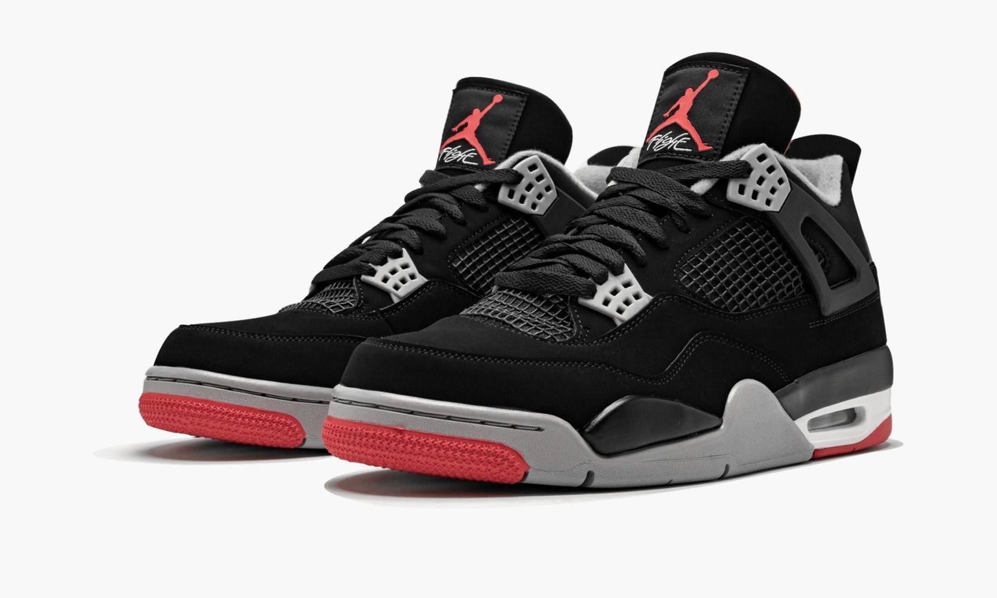 Air Jordan 4 Retro “Bred 2019 Release” Sneakers - OG Colorway
