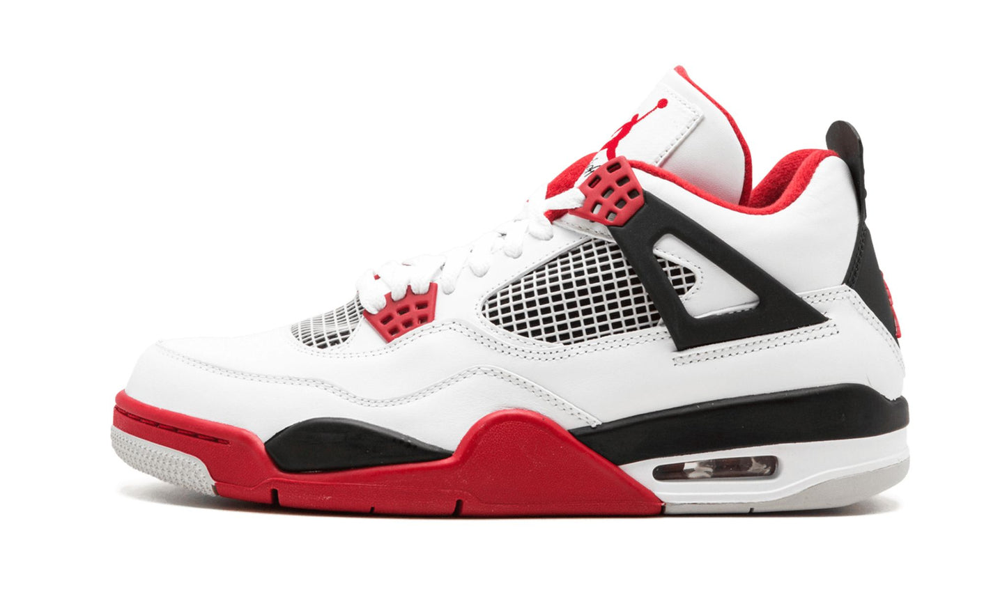 Air Jordan 4 Retro “Fire Red” Sneakers - Style Staple | Instant Classic