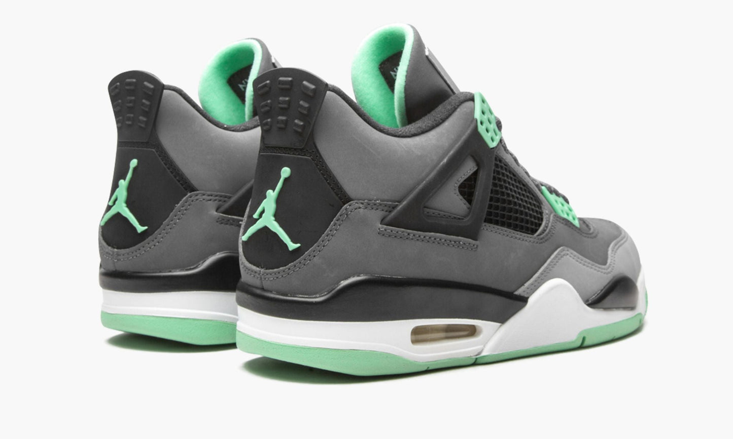 Air Jordan 4 Retro Green Glow Sneakers - Collaboration Release