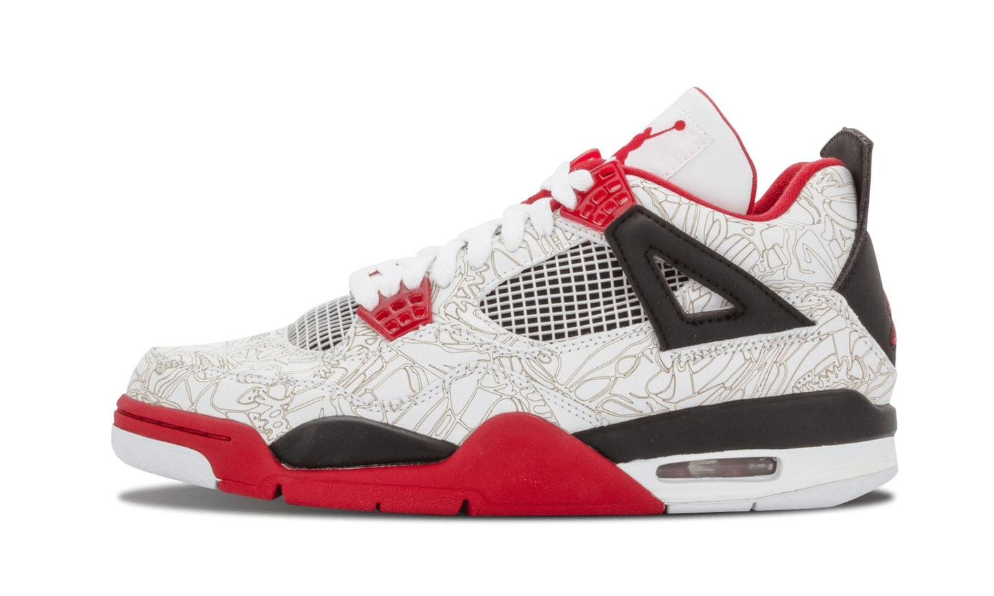 Air Jordan 4 Retro Laser Sneakers - Hall of Fame | Designer Kicks