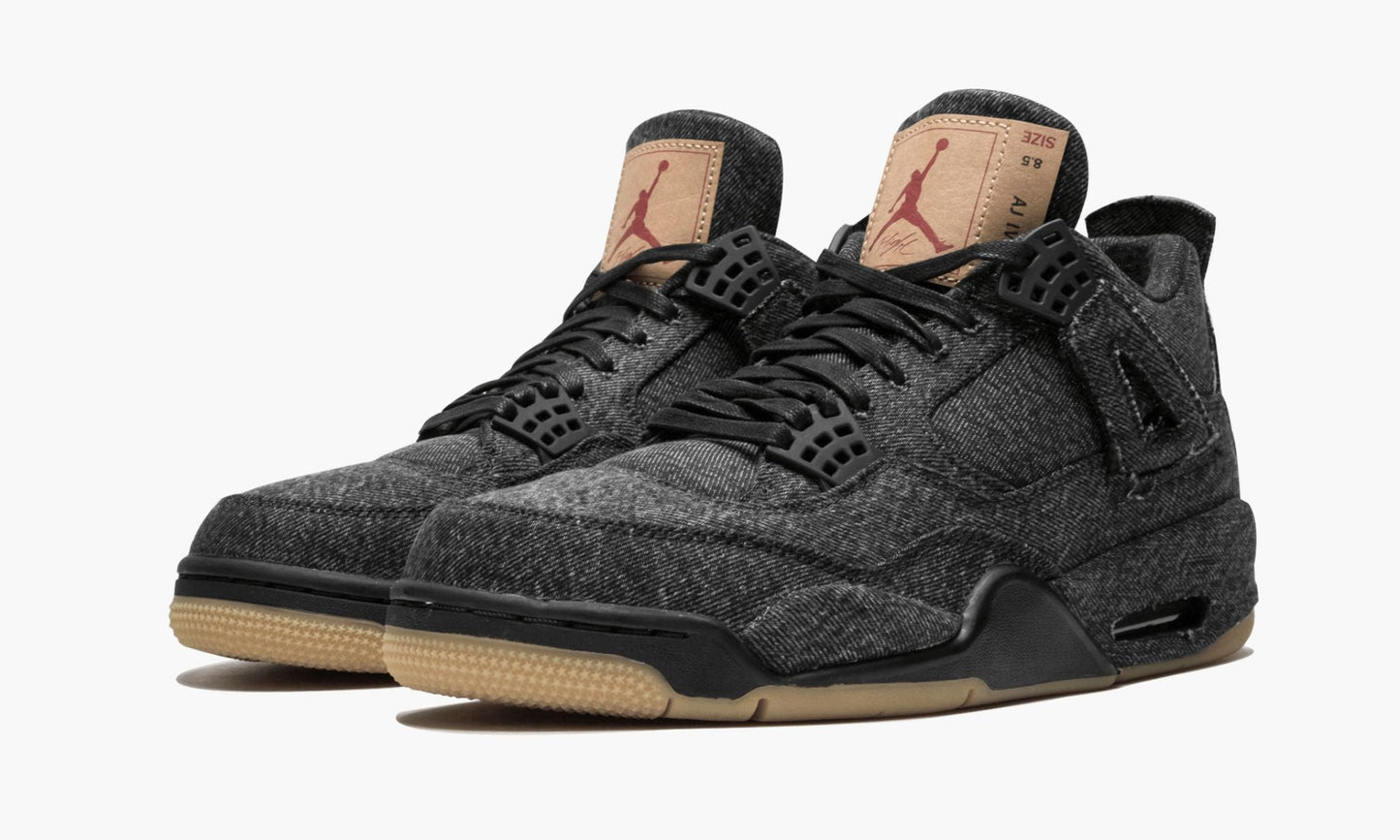 Air Jordan 4 Retro Levis NRG Black Levis Sneakers - Fresh Drop