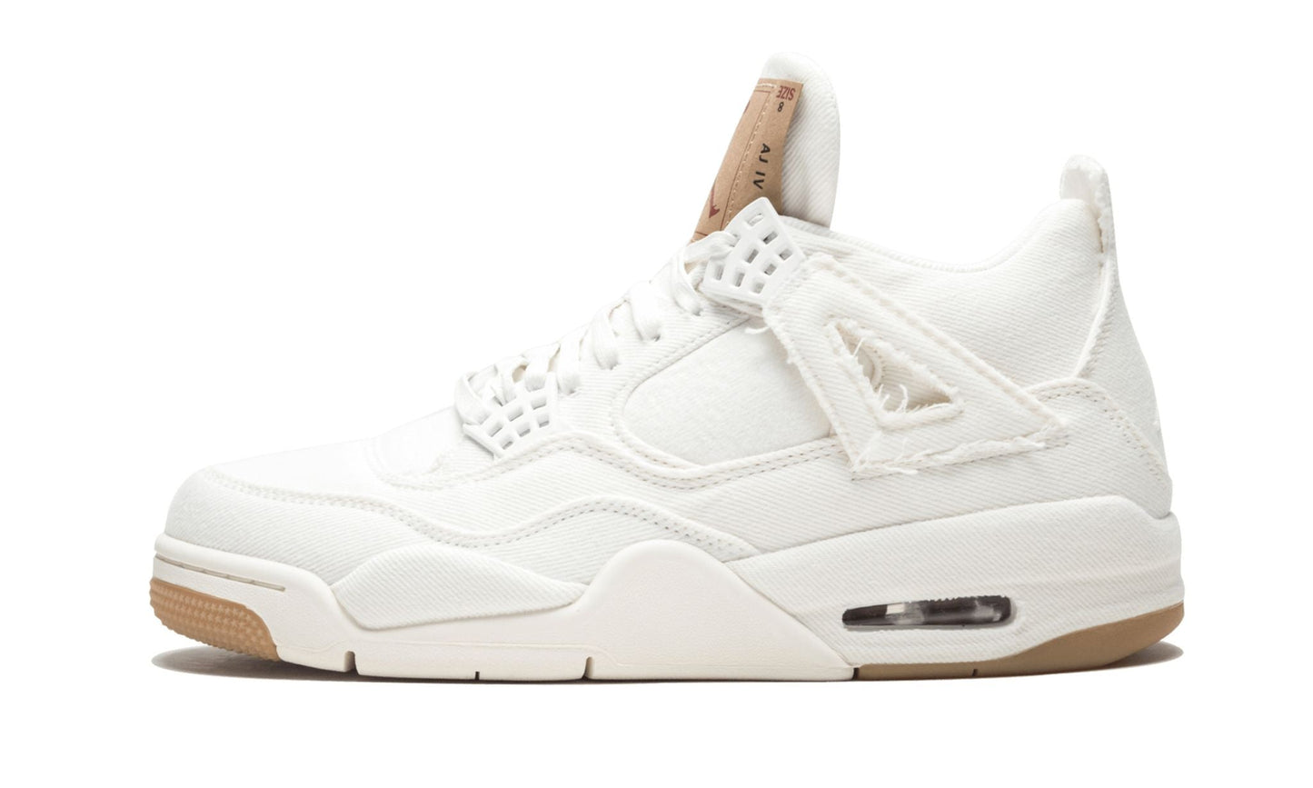 Air Jordan 4 Retro Levis NRG White Denim Sneakers - Performance Runner