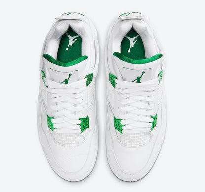 Air Jordan 4 Retro Metallic Green Sneakers - Heritage Edition