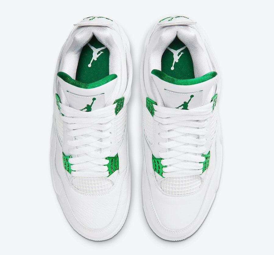 Air Jordan 4 Retro Metallic Green Sneakers - Authentic | Standout Style