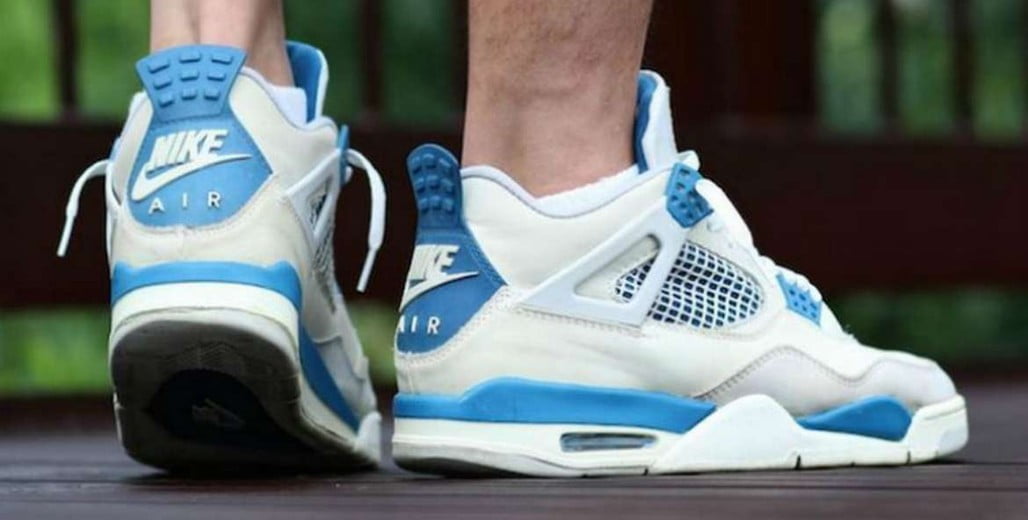 Air Jordan 4 Retro Military Blue 2012 Sneakers - Premium Sneaker