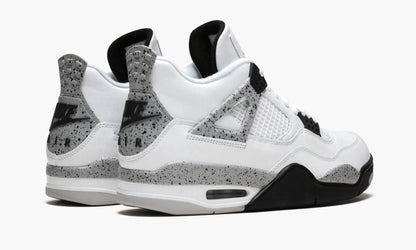 Air Jordan 4 Retro OG White Cement Sneakers - Retro Classic