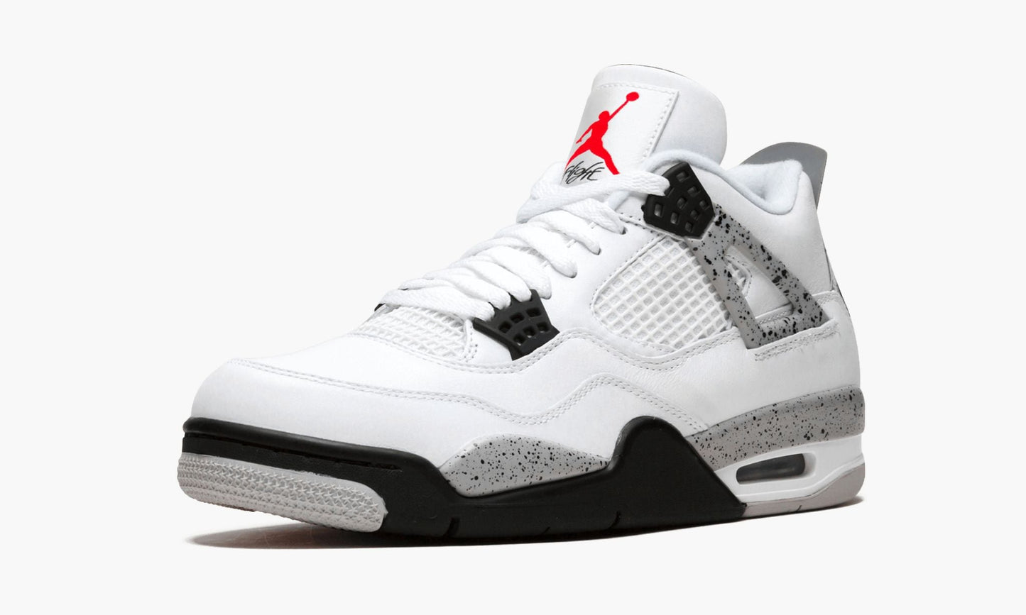 Air Jordan 4 Retro OG White Cement Sneakers - Retro Classic