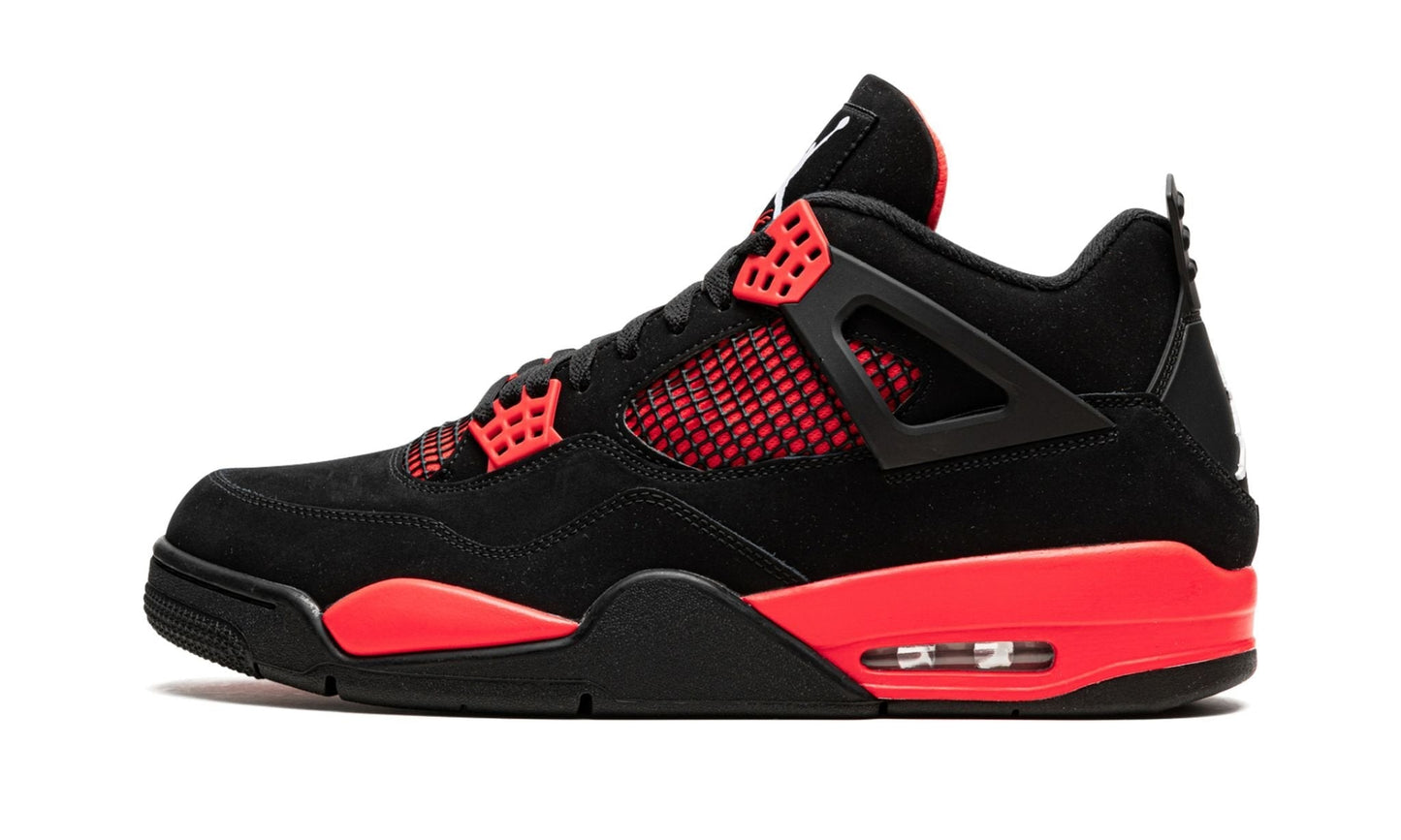 Air Jordan 4 Retro Red Thunder Sneakers - Streetwear Essential
