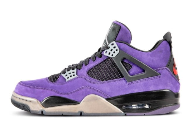 Air Jordan 4 Retro TraviScots Purple CI1184 Sneakers - Cushioned Stride