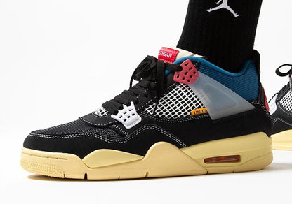 Air Jordan 4 Retro Union Off Noir Sneakers - Collector's Edition