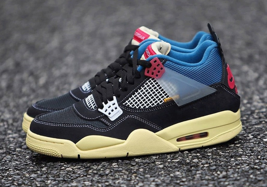 Air Jordan 4 Retro Union Off Noir Sneakers - Collector's Edition