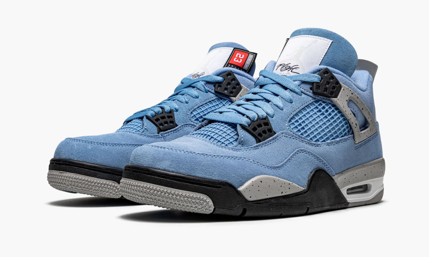Air Jordan 4 Retro University Blue Sneakers - Limited Edition