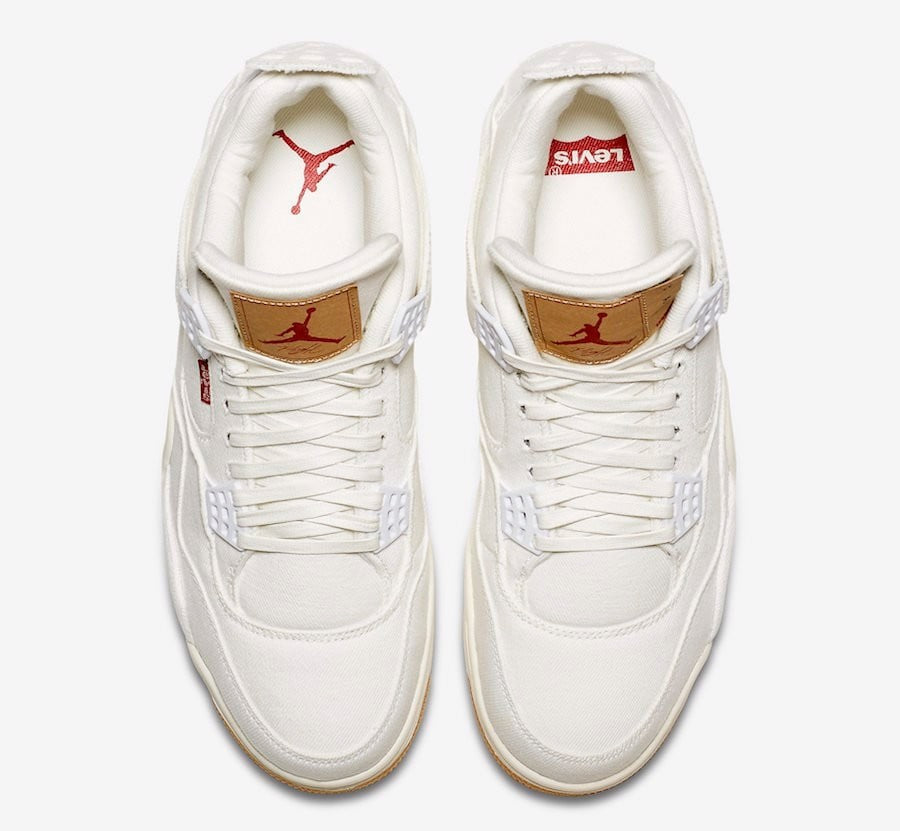 Air Jordan 4 Retro White Denim x Levi’s Sneakers - Prime Pick