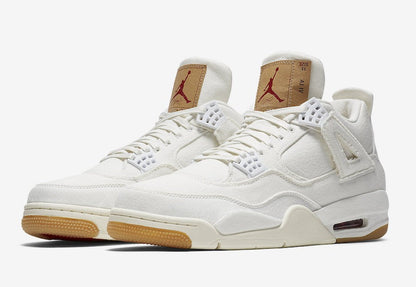 Air Jordan 4 Retro White Denim x Levi’s Sneakers - Prime Pick
