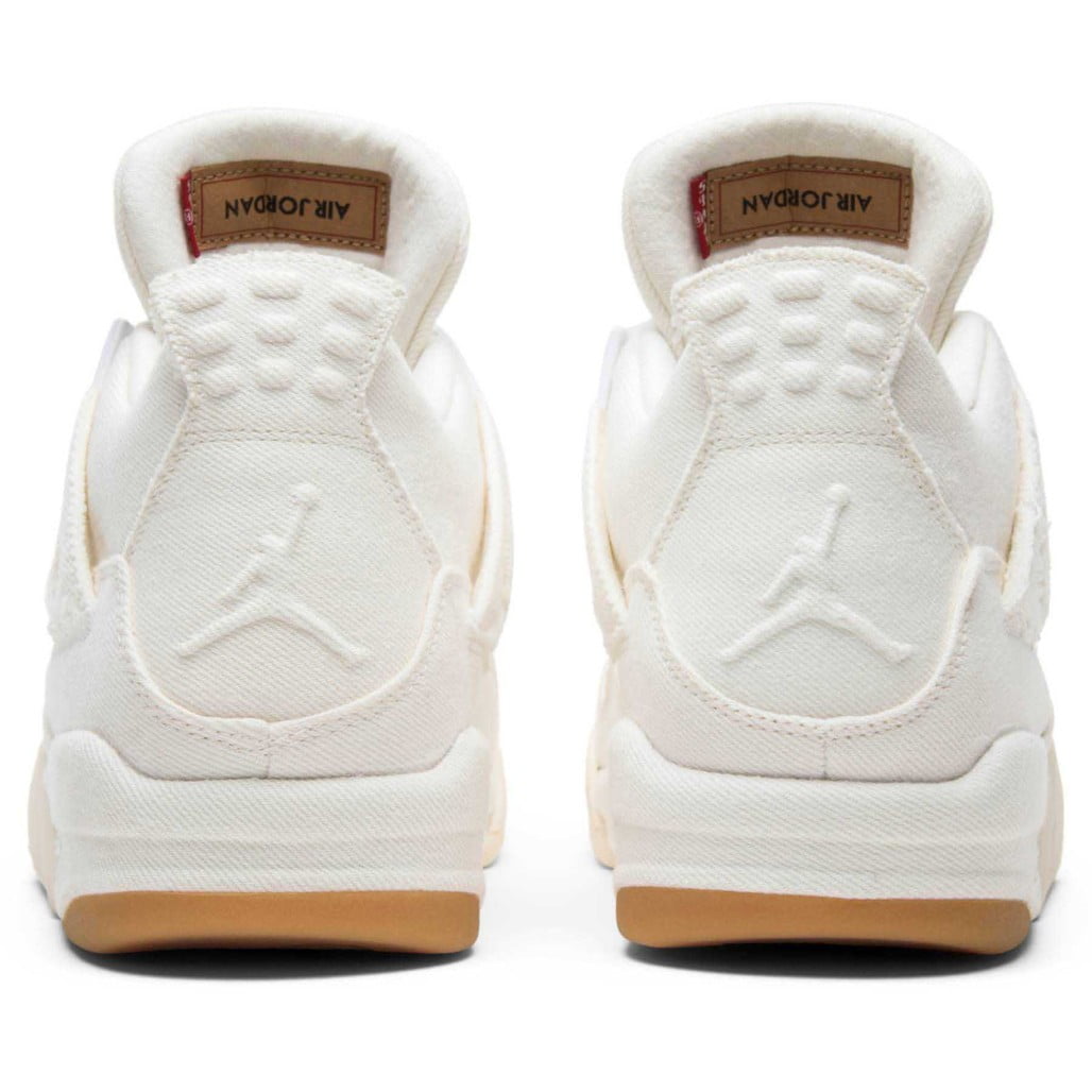 Air Jordan 4 Retro White Denim x Levis Sneakers - Authentic