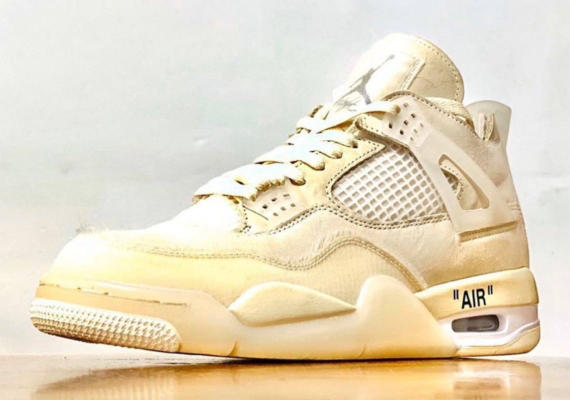 Air Jordan 4 Sail CV9388 Sneakers - Authentic | On-Feet Fire
