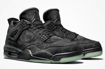 Air Jordan 4 x KAWRS Black Sneakers - Prime Pick | Silhouette King