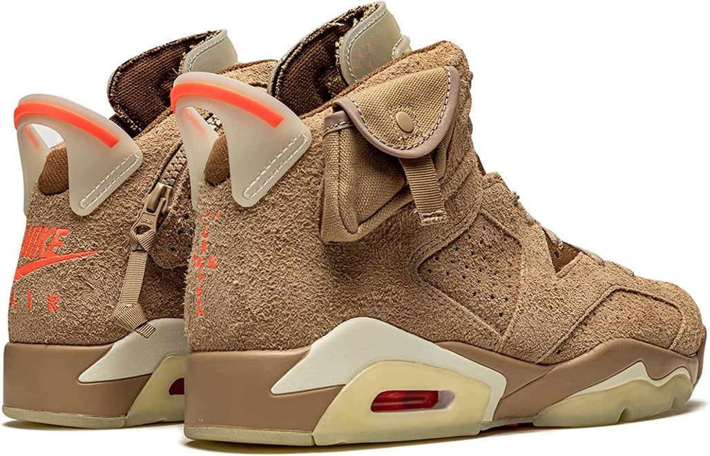 Air Jordan 6 Retro x Travis Scott British Khaki Sneakers - Archive Edition
