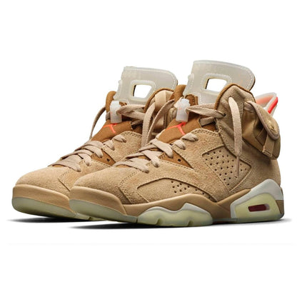 Air Jordan 6 Retro x Travis Scott British Khaki Sneakers - Archive Edition