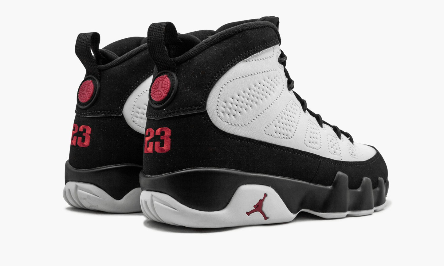 Air Jordan 9 Retro White Black Red 2016 Release Sneakers - Authentic