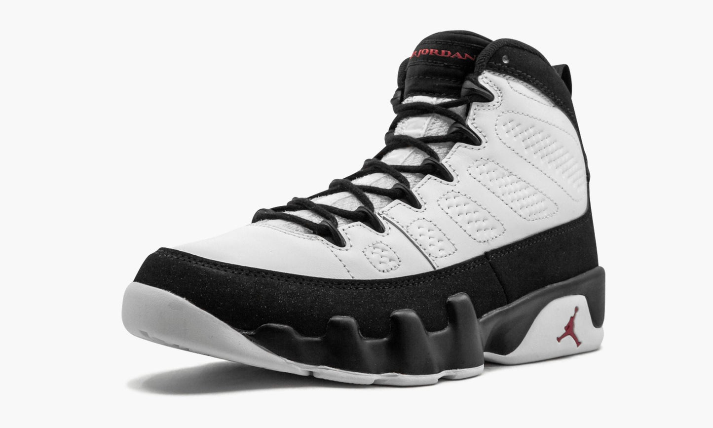 Air Jordan 9 Retro White Black Red 2016 Release Sneakers - Authentic