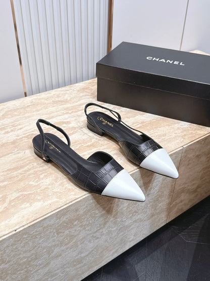 Chanel 2026 Slingback Fabric Calfskin 898954