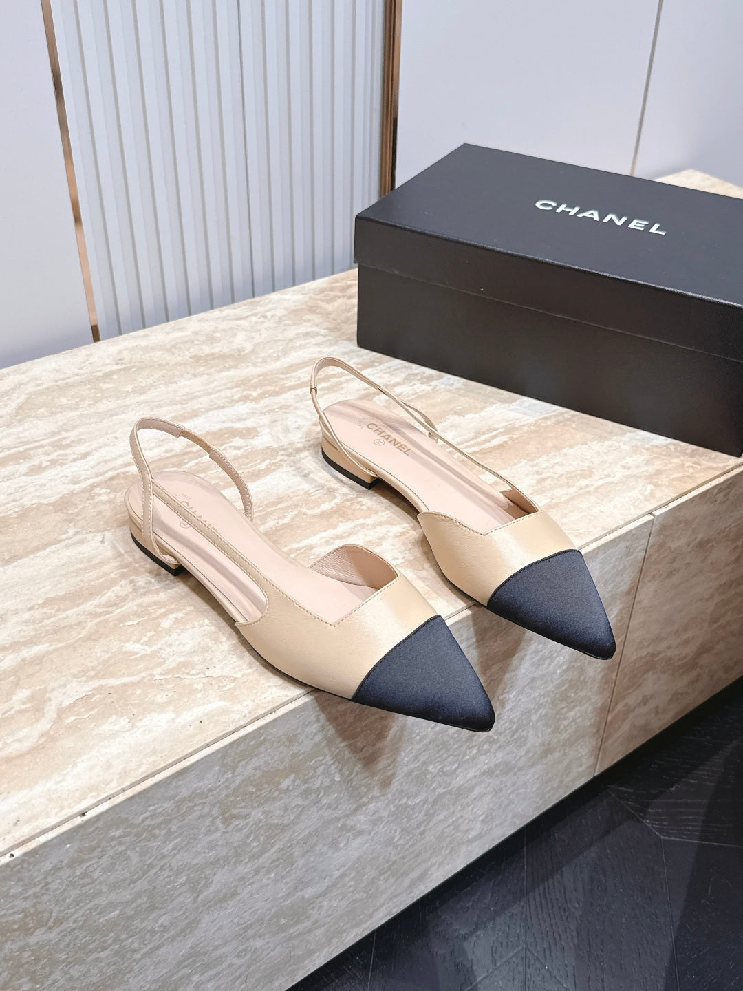 Chanel 2026 Slingback Fabric Calfskin 898954