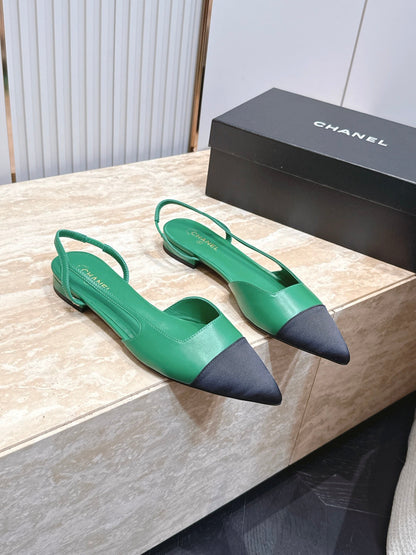 Chanel 2026 Slingback Fabric Calfskin 898954