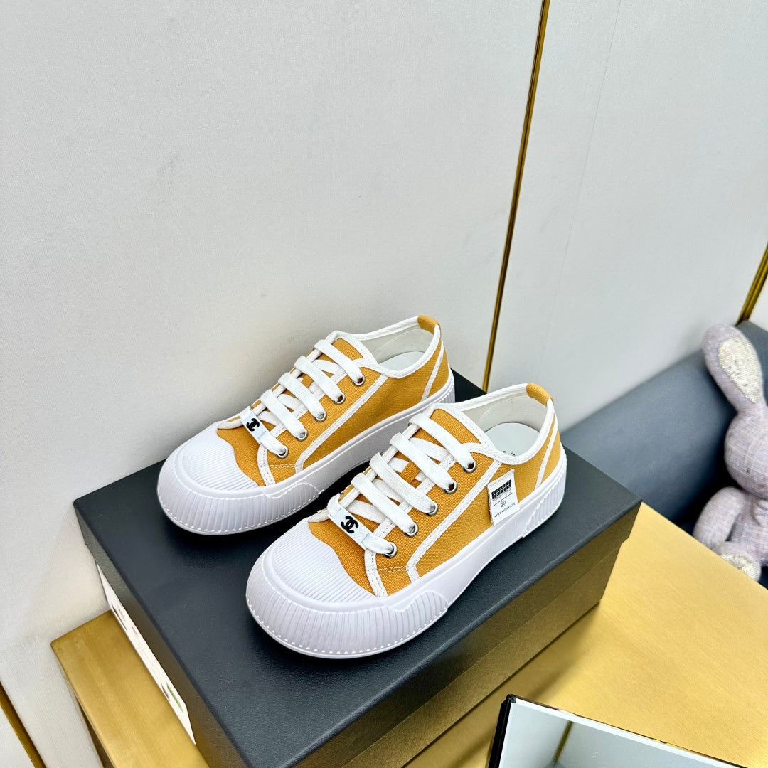 Chanel 2026 Casual Sneakers Waterproof Fabric Sheepskin 832622