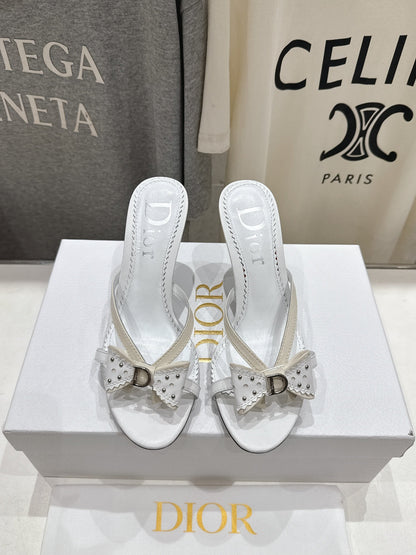 Dior 2026 Bow-Tie High-Heeled Sandal Sheepskin 713141