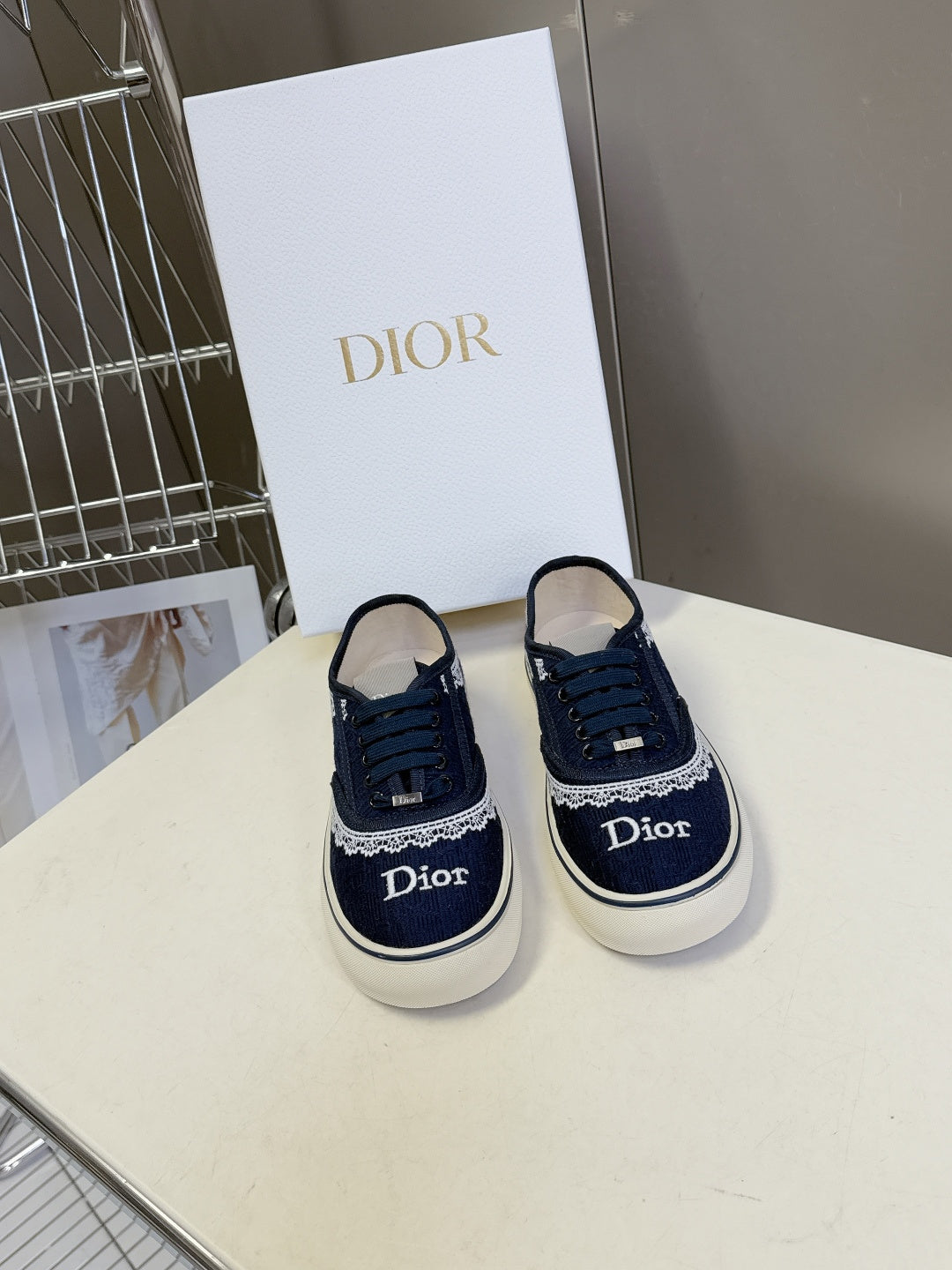Dior 2026 Saltwind Sneaker Cotton Lace Leather 716769