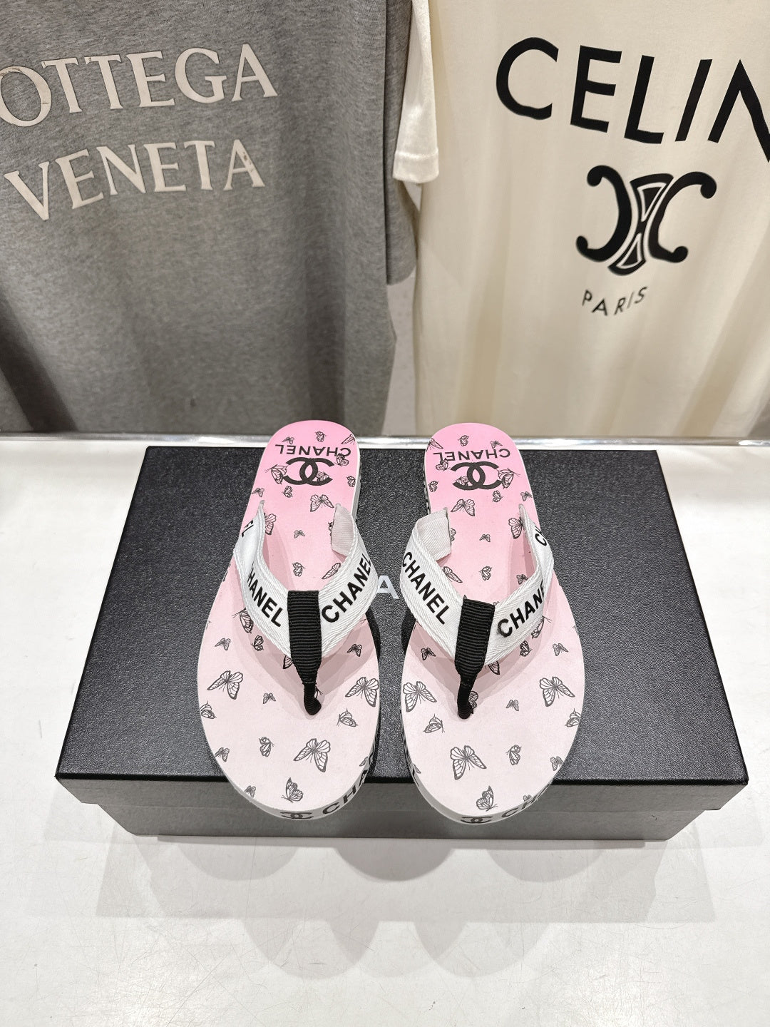 Chanel 2026 Thong Slipper Rubber Fabric 712991