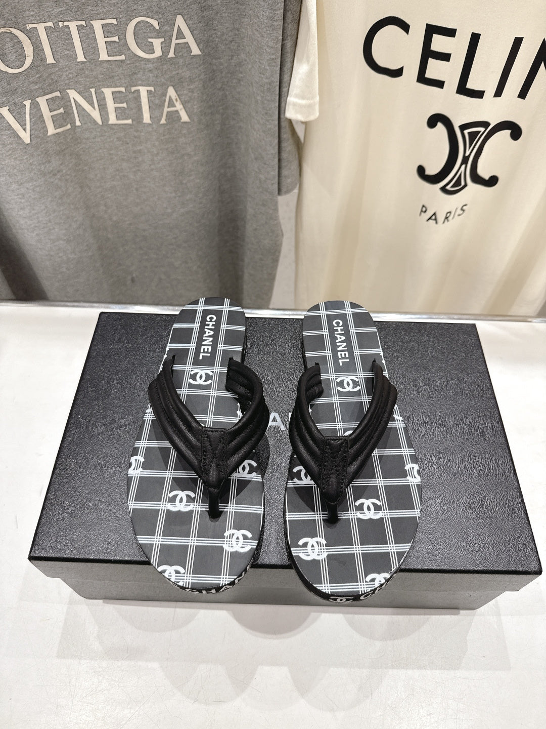 Chanel 2026 Thong Slipper Rubber Fabric 712991