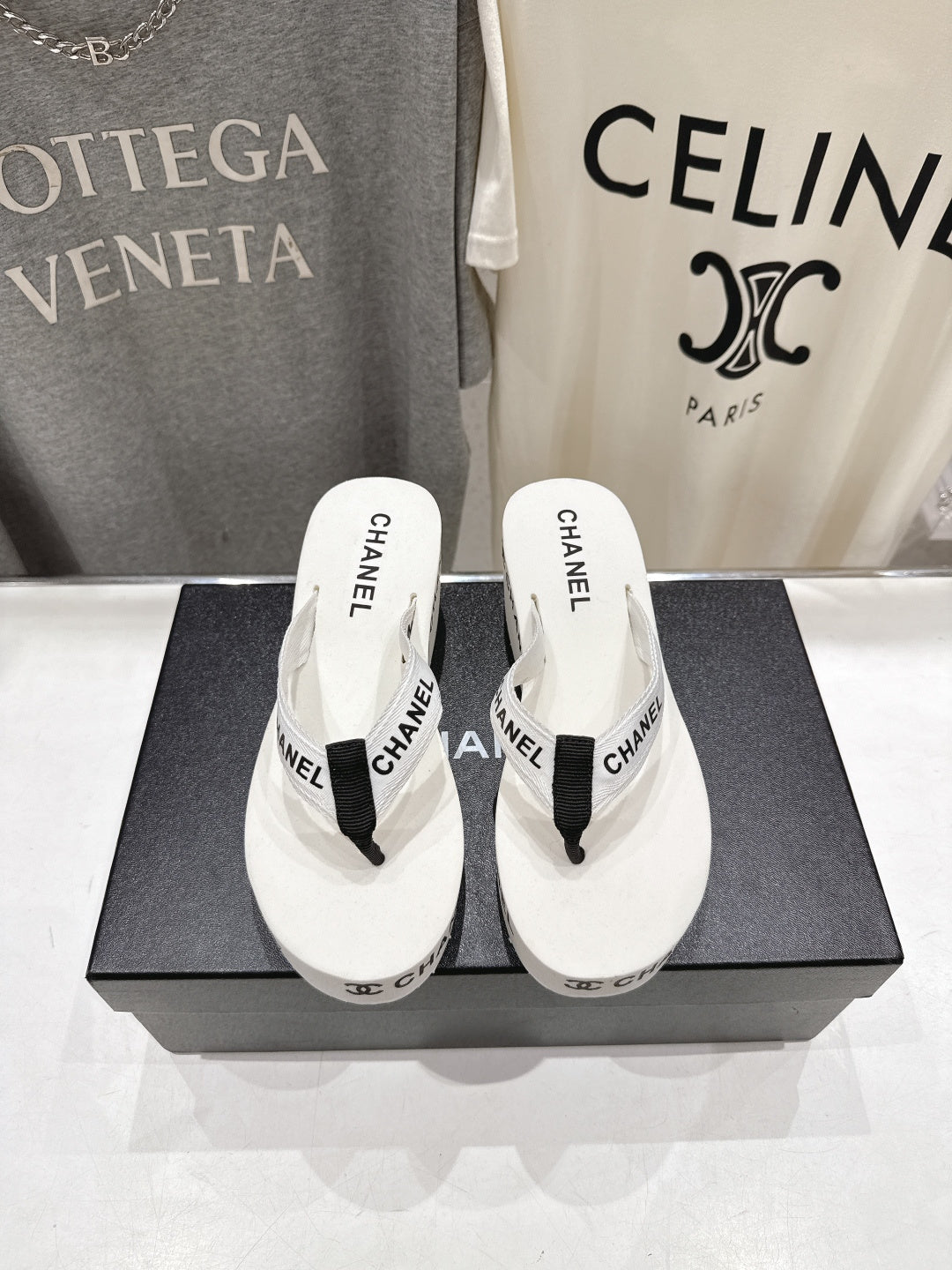 Chanel 2026 Thong Slipper Rubber Fabric 712991