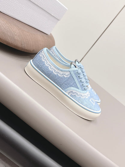 CD 26A Platform Sneakers Embroidery Woven Fabric 739417