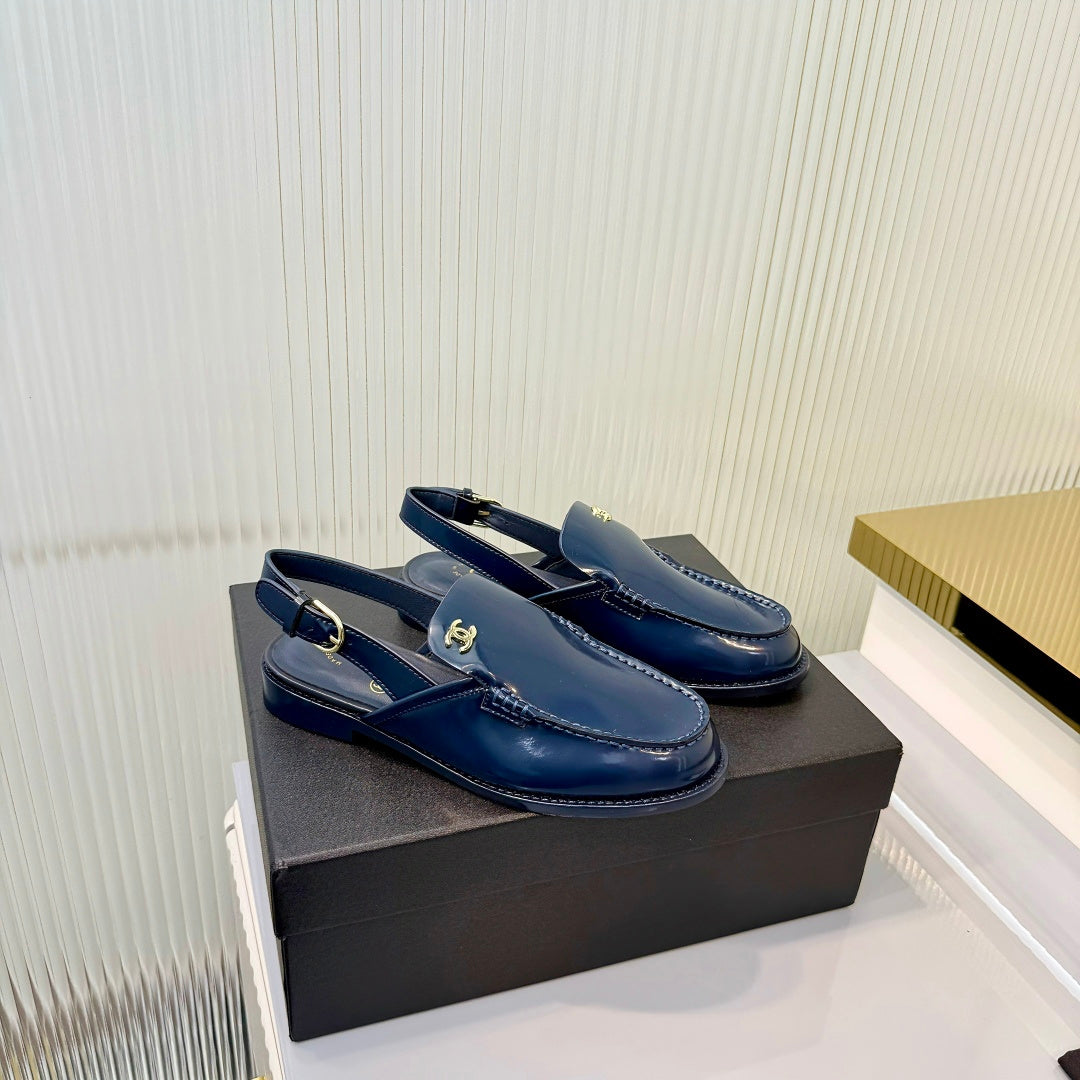 Chanel 2026  Slingback Loafers 35mm Shiny Calfskin 780968