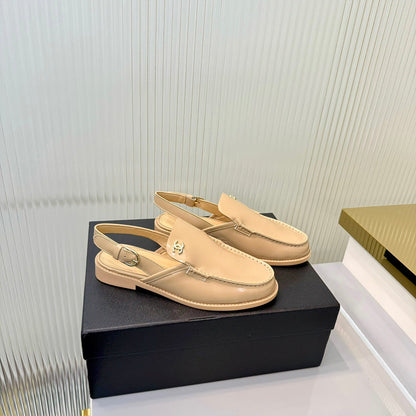 Chanel 2026  Slingback Loafers 35mm Shiny Calfskin 780968