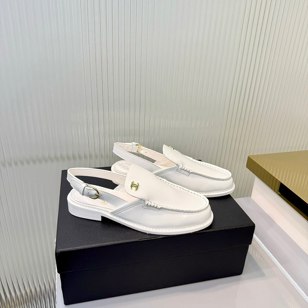 Chanel 2026  Slingback Loafers 35mm Shiny Calfskin 780968