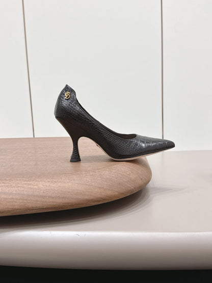 CD 26A Pump 95 Embossed Crocodile Leather