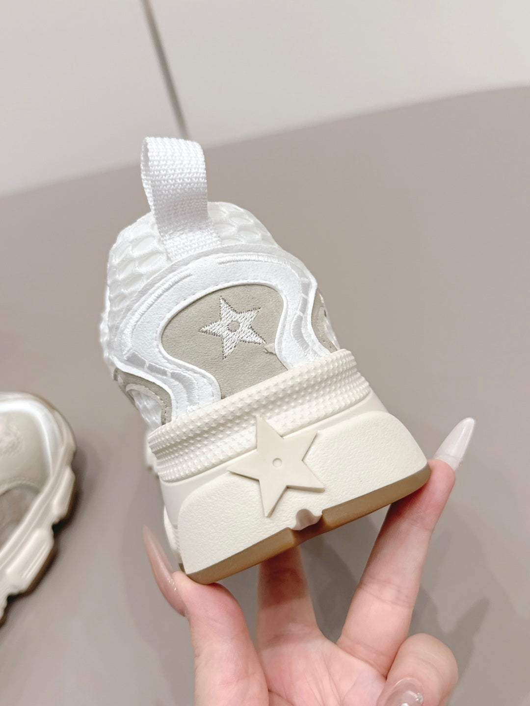 CD 26A Platform Sneakers Mesh Cowhide Suede