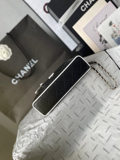 Chanel 2026 Panda Hidden Edition Small Box Bag 19.5cm Lambskin