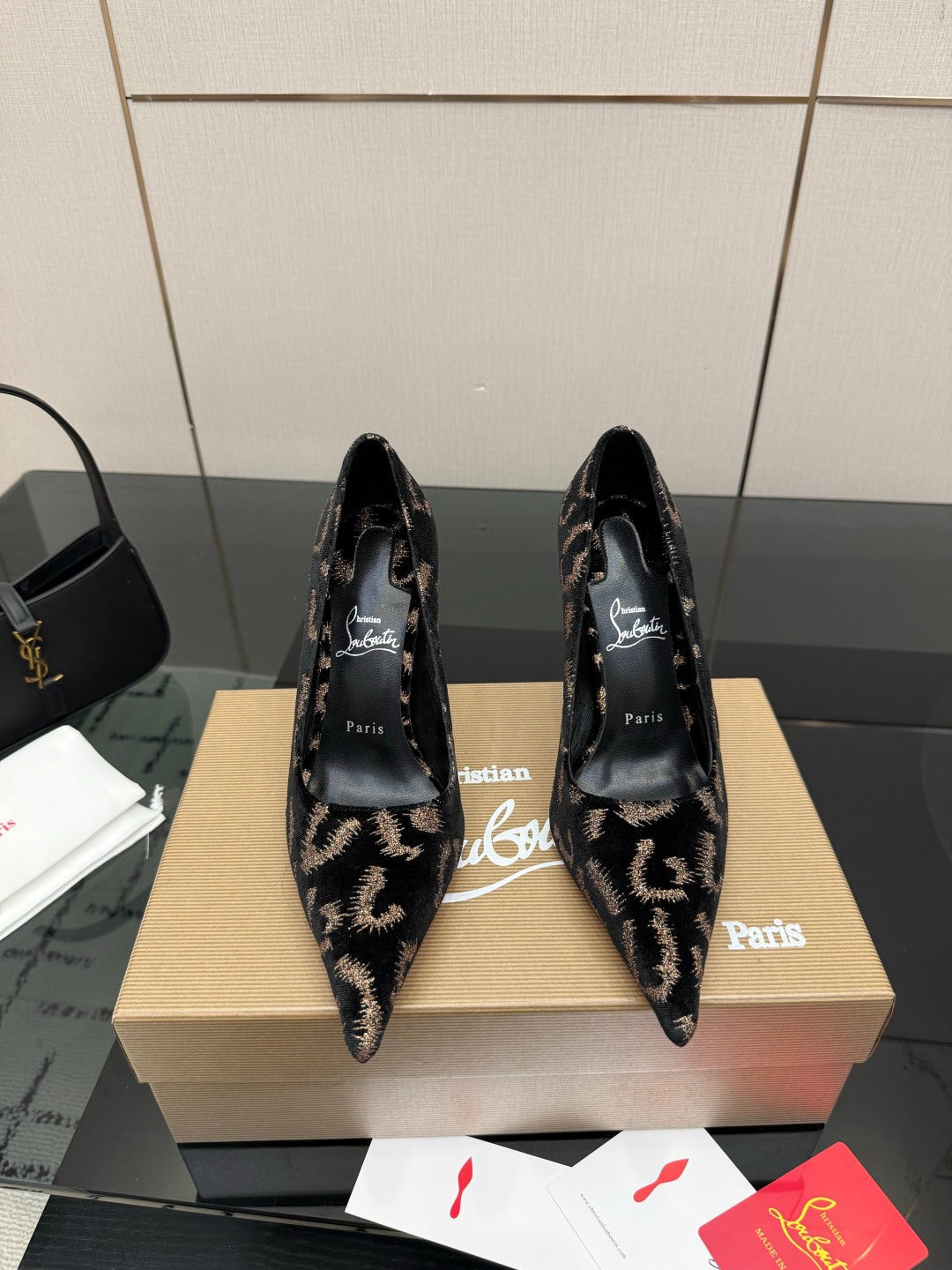 Christian Louboutin 2026 Heels Pumps 100mm Patent Leather Sheepskin 791555