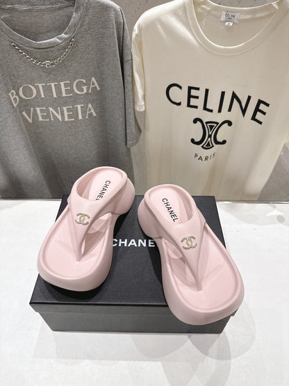 Chanel 2026 Flip-Flops Platform Wedge Heels 794233