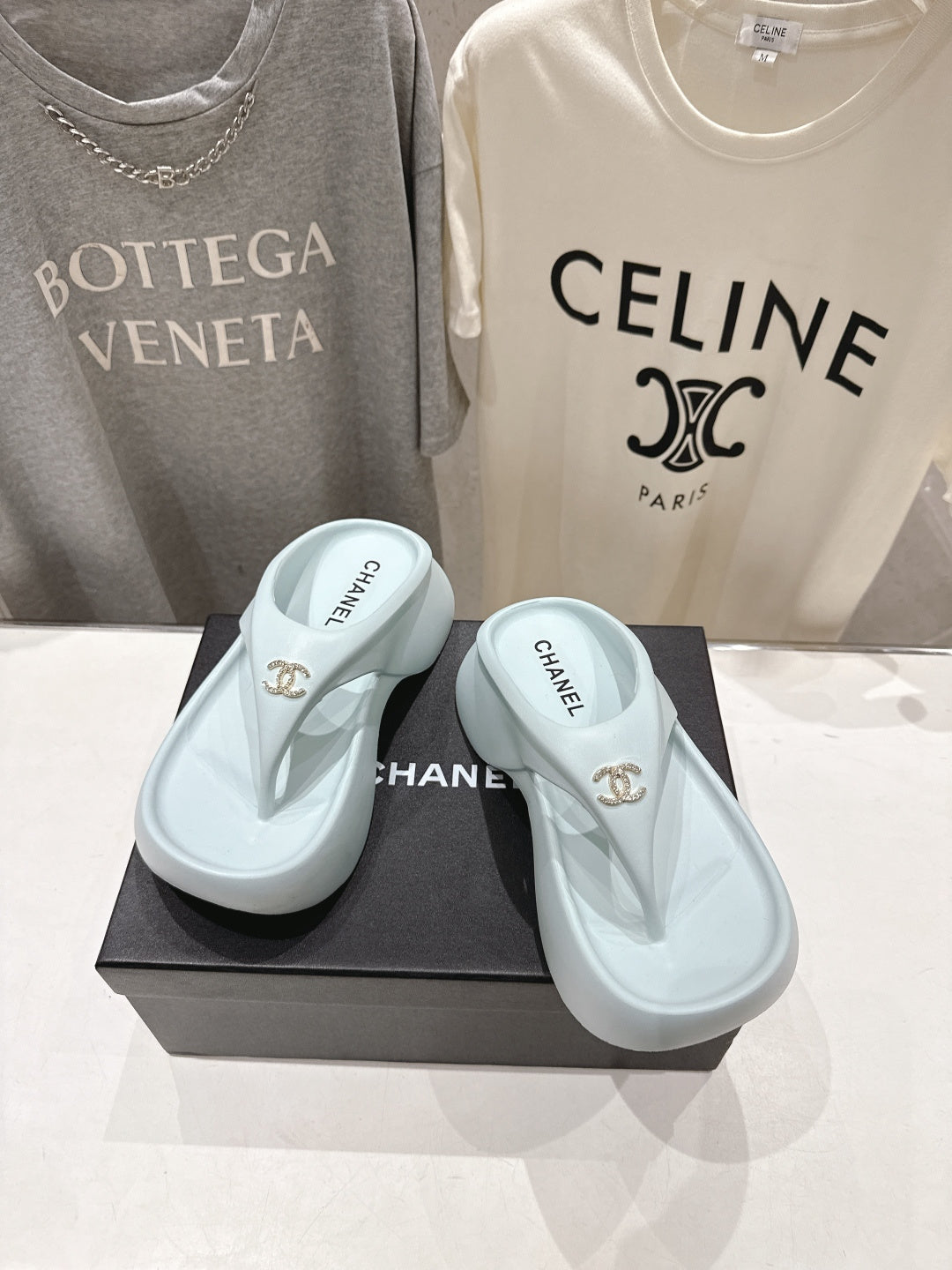 Chanel 2026 Flip-Flops Platform Wedge Heels 794233