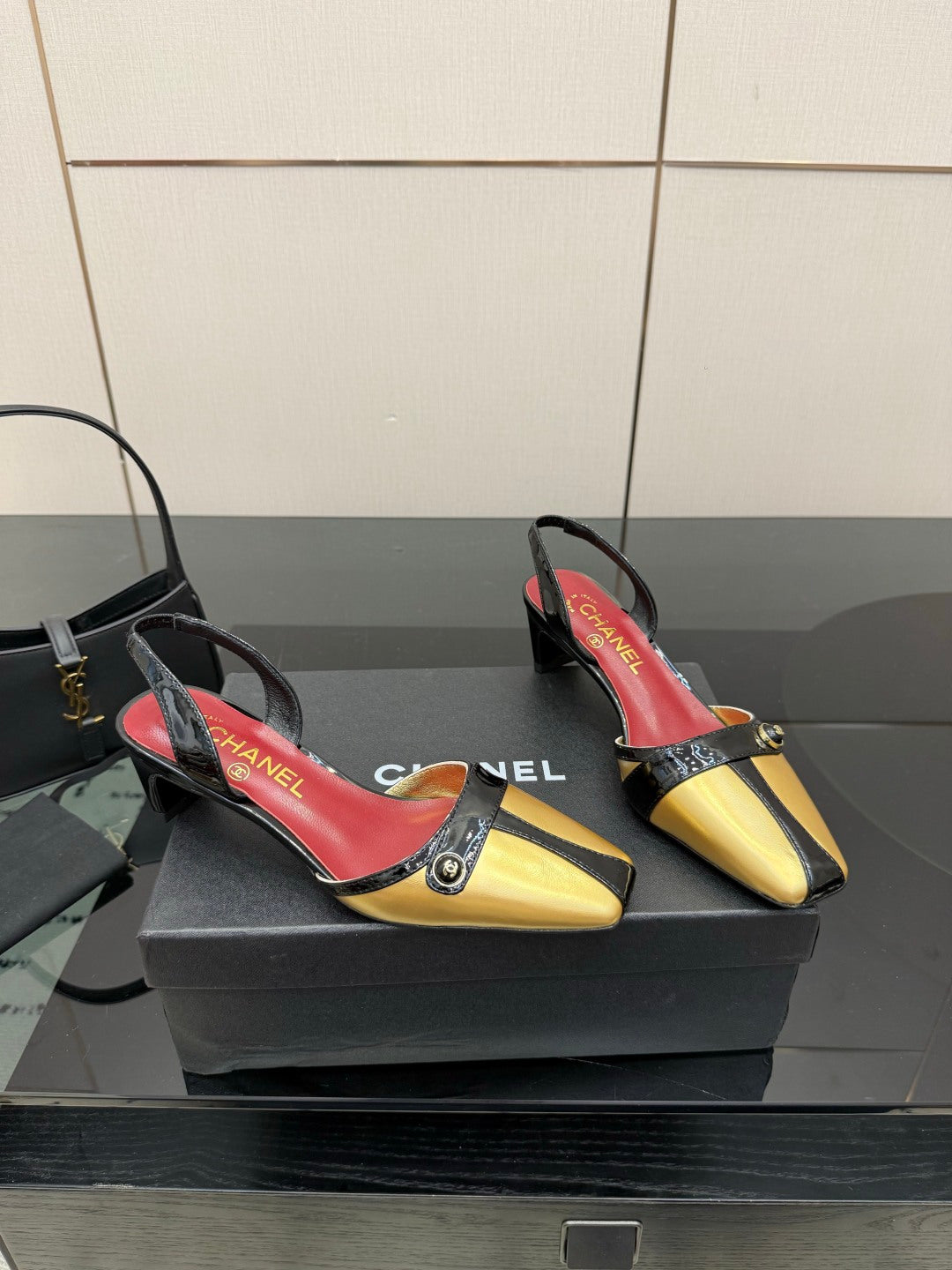 Chanel 2026 Slingback Shoes 50mm Patent Leather 791596